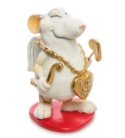 Статуэтка Белая Крыска Амурный Новый год