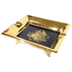 Пепельница Золотая на ножках