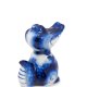 Статуэтка Крокодильчик Голубая гжель ГЛ-209, фотография сбоку