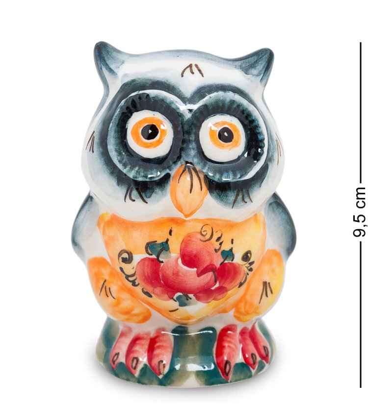Статуэтка Сова Цветная гжель ГЛ-270 