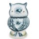 Статуэтка Сова Цветная гжель ГЛ-270, фотография со спины