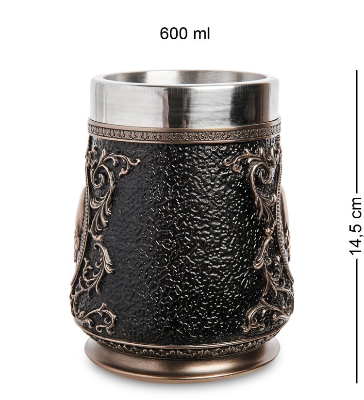 Пивная кружка Череп Veronese WS-1078, фотография сбоку