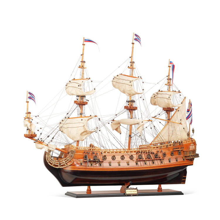 Большая Модель корабля Гото Предестинация из дерева, вид горизонтально