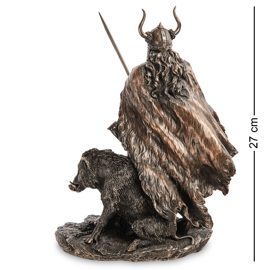 Статуэтка Фрейр - бог плодородия и лета Veronese WS-1087, оборотная сторона