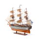 Модель корабля Двенадцать Апостолов 50 см с белым декором, фотография сзади