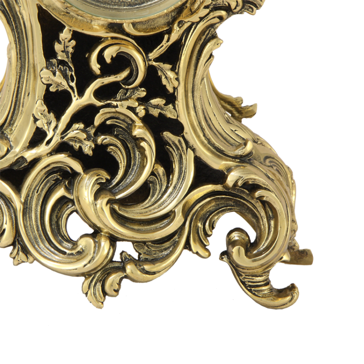 Каминные часы из бронзы Сильва Bello De Bronze BP-27070-D, фотография крупным планом