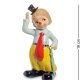 Статуэтка из фарфора Клоун в галстуке с зонтом Pavone CMS-23/64
