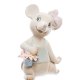 Статуэтка из фарфора Мышка с корзинкой цветов Pavone JP-121/12