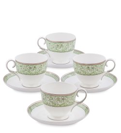 Чайный набор на 4 персоны из фарфора Аделина