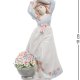 Статуэтка из керамики Девочка в шляпе с корзинкой цветов Pavone CMS-20/ 9