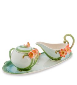 Набор сахарница и молочник Кливия