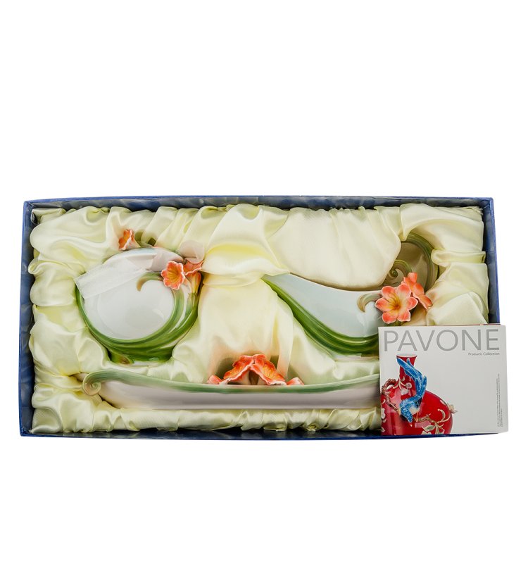 Набор сахарница и молочник Кливия Pavone FM-36/ 2, фотография в коробке