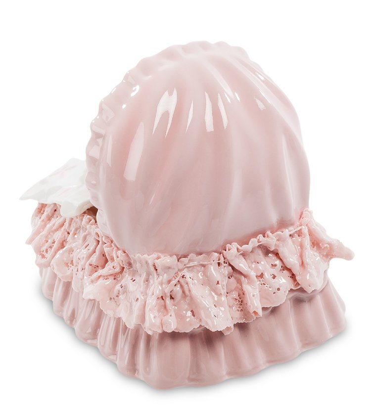 Керамическая фигурка Малышка в кроватке Pavone CMS-27/ 6, фотография с обратной стороны