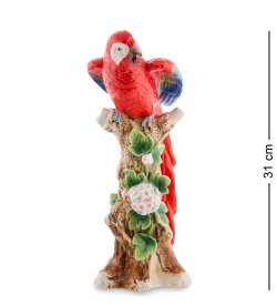 Фарфоровая статуэтка Попугай
