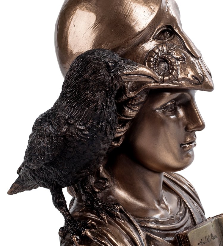 Статуэтка Ворон - Эдгар По Veronese WS-200, портретный вид