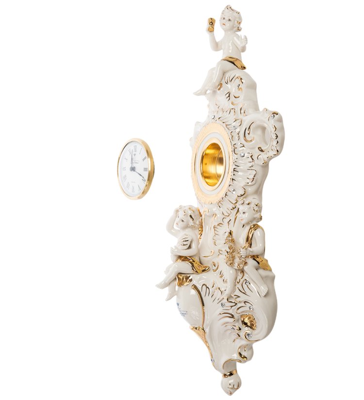 Настенные часы из керамики Sabadin Vittorio SV-140, фотография сбоку