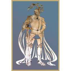 Картина Рыцарь в доспехах c кристаллами Swarovski