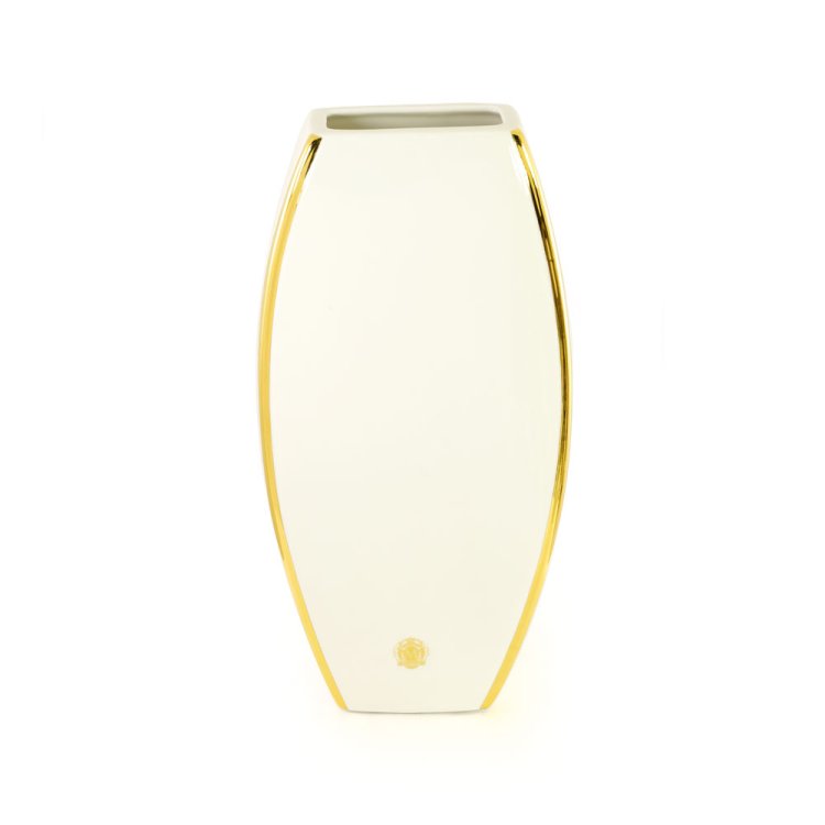 Ваза с золотым цветами Swarovski коллекция Emozioni Migliore De Luxe 27563, фотография с обратной стороны