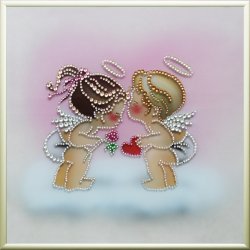Картина Ангелочки c кристаллами Swarovski