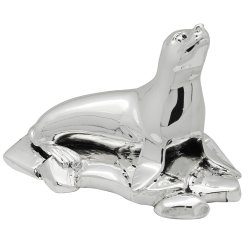 Статуэтка с посеребрением Тюлень на льдине