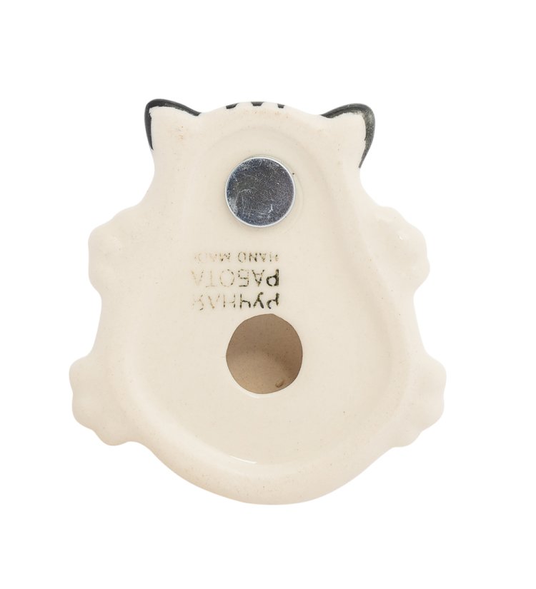 Магнит Котик Цветная гжель ГЛ-449, фотография с обратной стороны