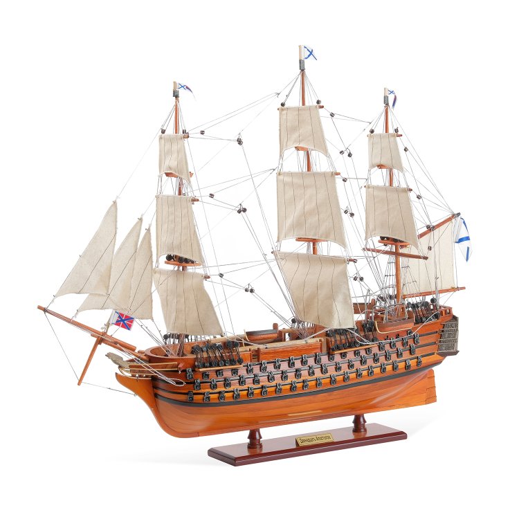 Модель корабля из дерева 12 Апостолов длина 62 см