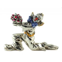 Статуэтка Клоун с цветами