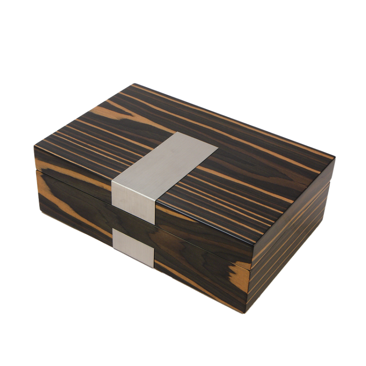 Шкатулка для мужских аксессуаров: часов и запонок BB-600-EBN, фотография в закрытом виде