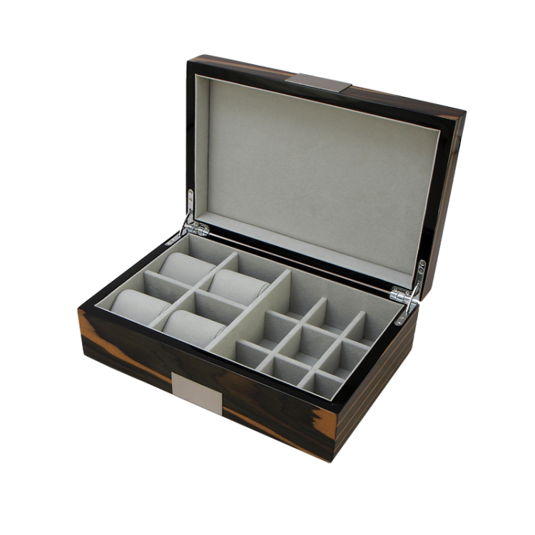Шкатулка для мужских аксессуаров: часов и запонок BB-600-EBN