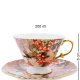 Чайный набор из фарфора на 2 персоны Дольче Вита Pavone AS-60, фотография чашки и блюдца