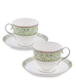 Чайный набор на 2 персоны из фарфора Аделина