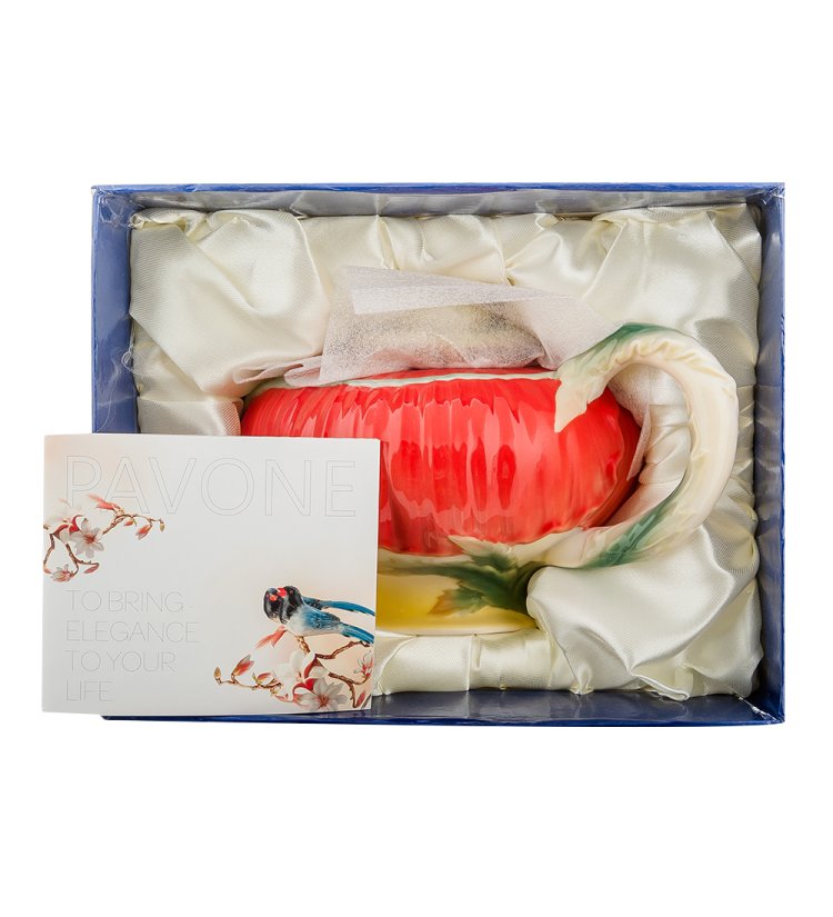 Заварочный чайник из фарфора Маки Pavone FM-07/ 3, фотография в упаковке