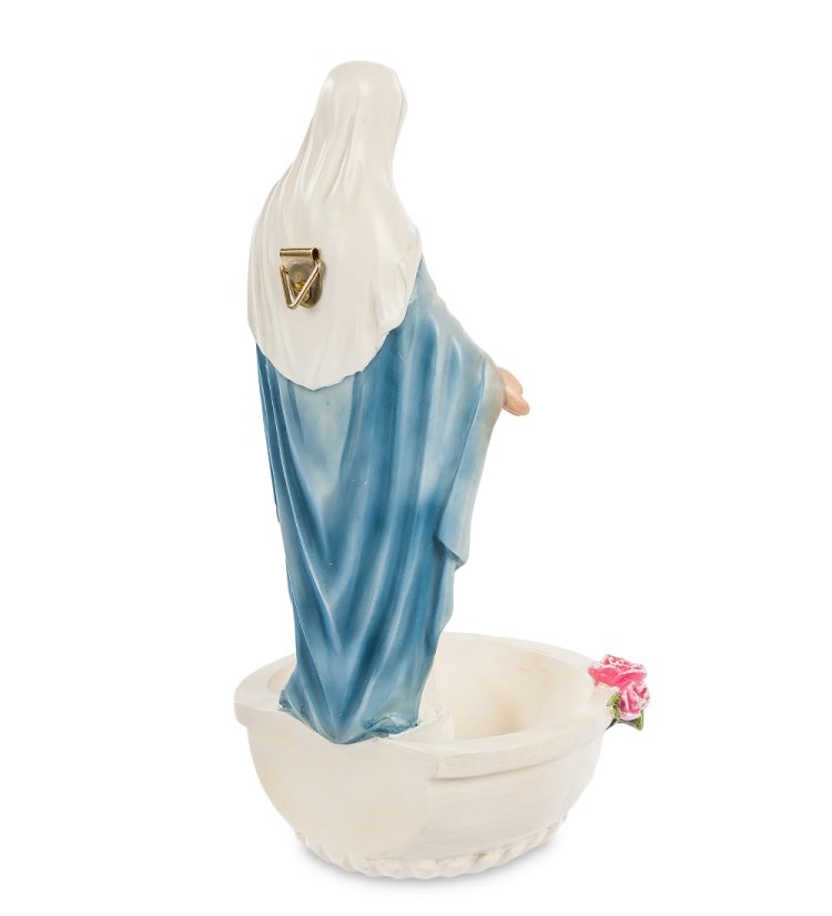 Статуэтка Матерь Божья с белой купелью Veronese WS-517, оборотная сторона