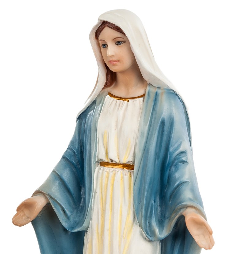 Статуэтка Матерь Божья с белой купелью Veronese WS-517, портретный вид