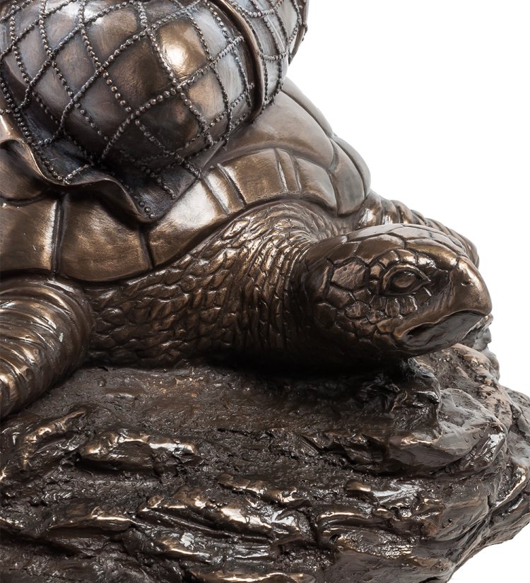 Статуэтка Гуаньинь - богиня милосердия на черепахе Veronese WS-599, увеличенный вид черепахи