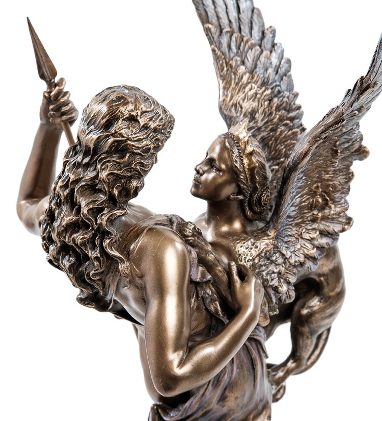 Статуэтка Эдип и Сфинкс Veronese WS-926, портретный вид