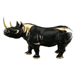 Статуэтка Носорог, Золотой декор