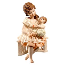 Фарфоровая Статуэтка кукла Луна кон Бимбо