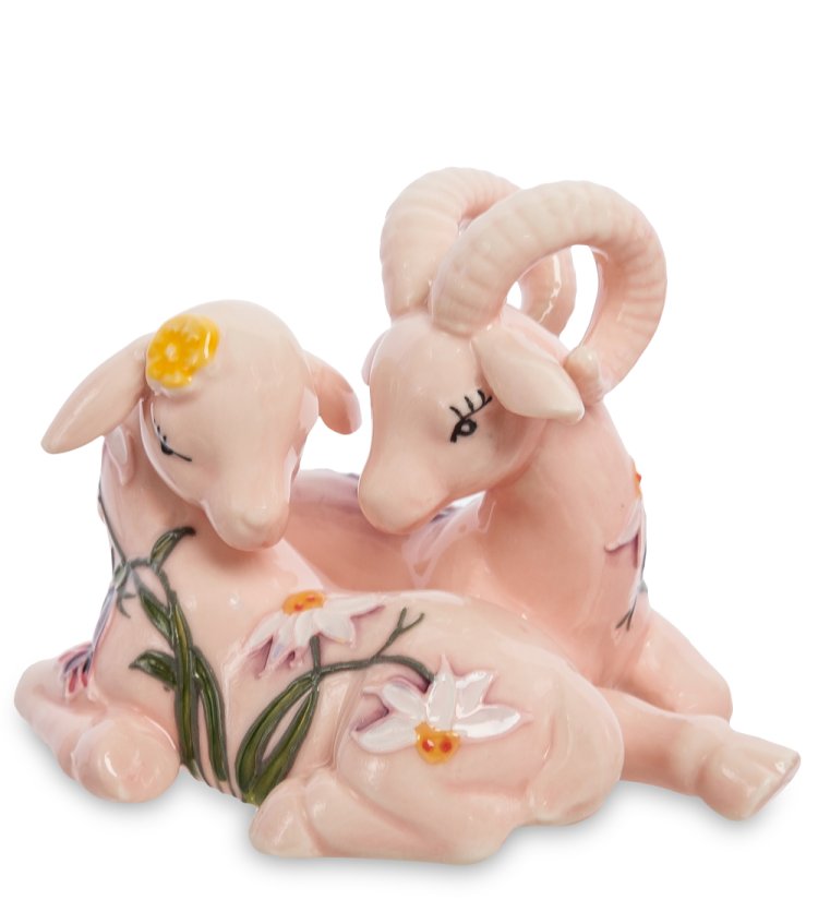 Фигурка из фарфора Влюбленные Барашки Pavone JP-71/16