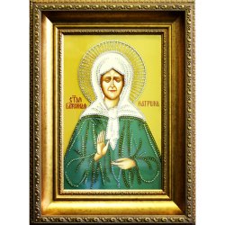 Икона с кристаллами Swarovski - Матрона