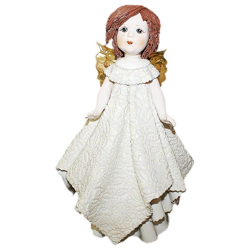 Статуэтка из фарфора Ангел с темными волосами