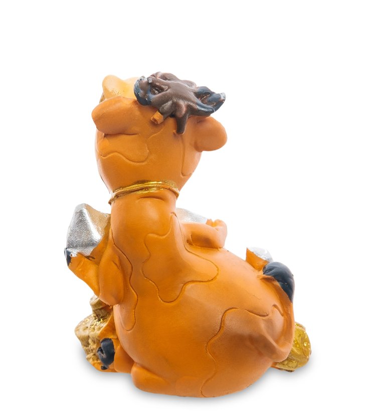 Статуэтка Символ 2021 года - Бык знак зодиака Стрелец AF-1018/12, фотография со спины