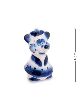 Фигурка Мышь Маруся Голубая гжель