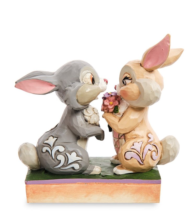Статуэтка Топотун и Цветочек из Бэмби Disney Traditions, вид профиль с другой стороны