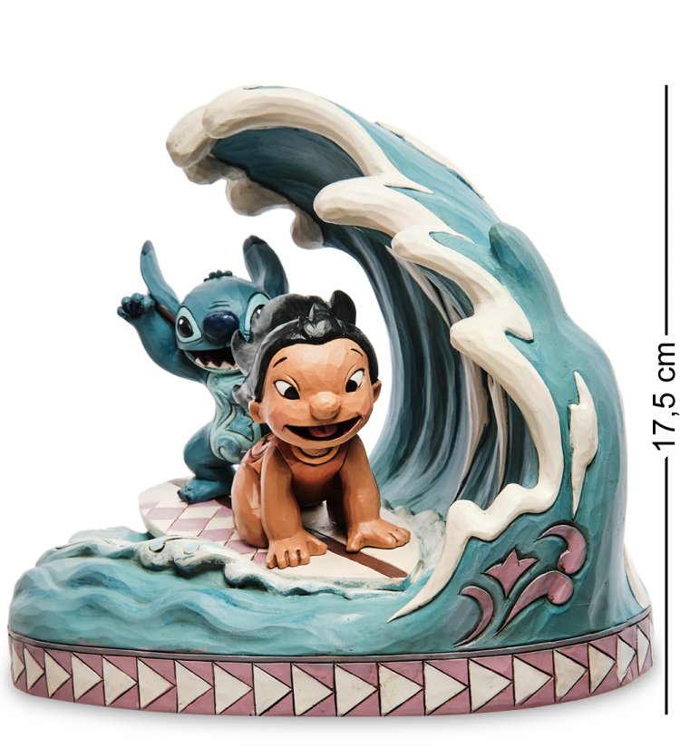 Статуэтка Лило и Стич Поймай волну! Disney Traditions, вид профиль