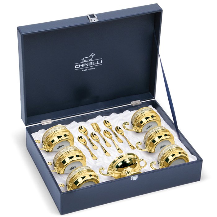 Чайный набор на 6 персон Gold Plated Chinelli 6069001/01