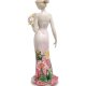 Статуэтка из фарфора Девушка с цветами в руке Pavone JP-12/ 9, фотография спины