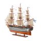 Модель корабля из дерева 12 Апостолов длина 62 см с белым декором, фотография сзади