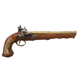 Макет Дуэльного Пистоля Boutet, Франция 1810 год золотой