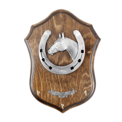 Ключница Подкова на деревянной подставке
